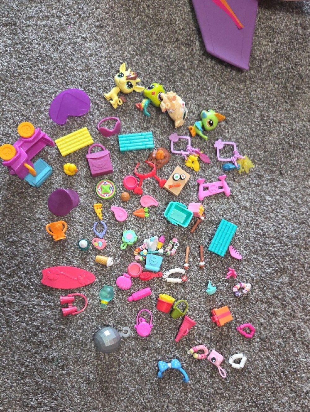 Littlest Pet Shop Purple and Pink Play Plane with Mini Figures & Accessories - Picture 3 of 3